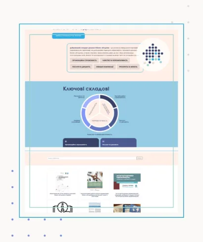 Screenshot of the homepage of Voluntary Standard of Business Associations of Ukraine website